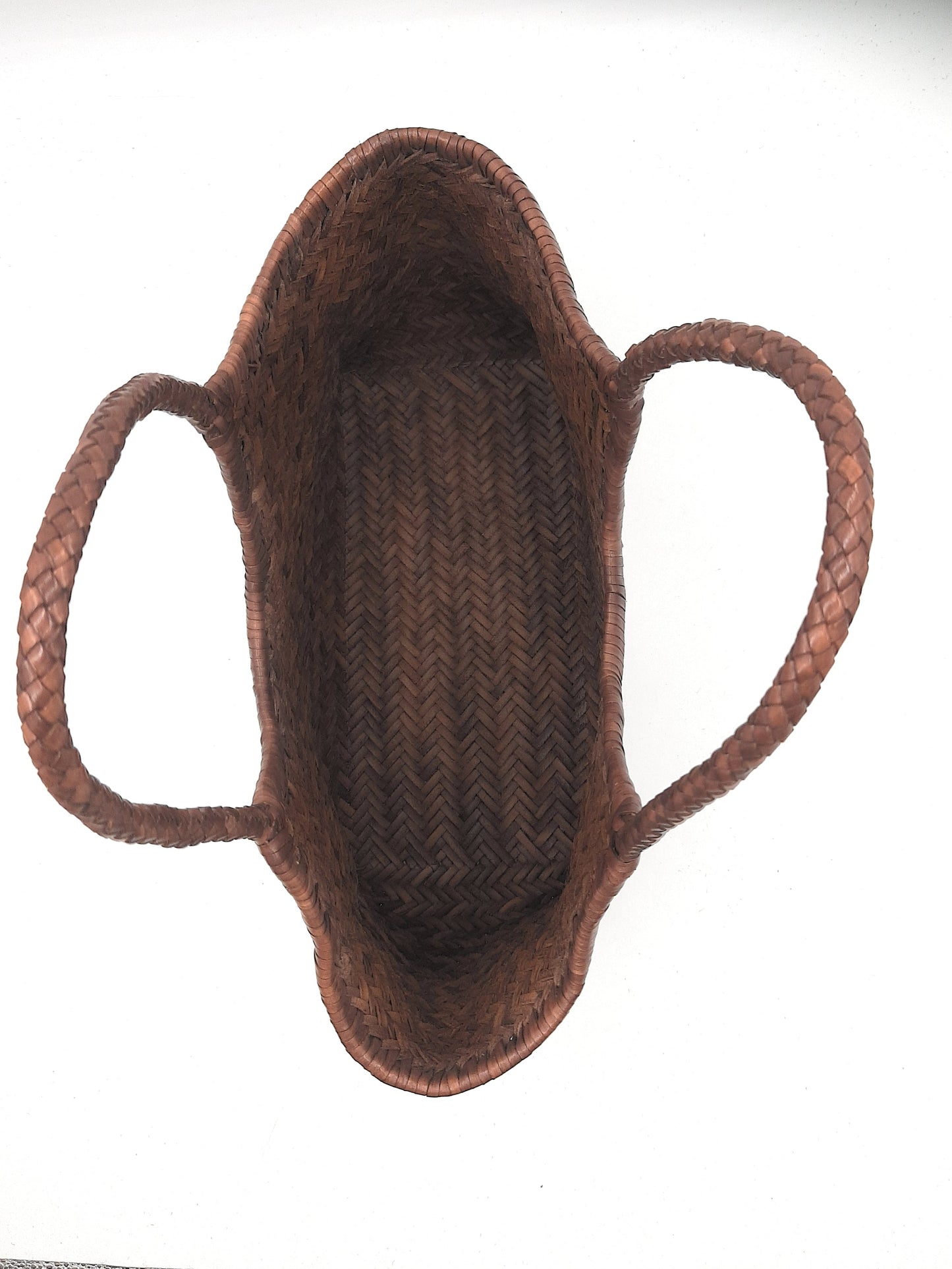 Handgewebte Hobo-Tasche aus echtem Leder für Damen – MONALISA – T'MORRO