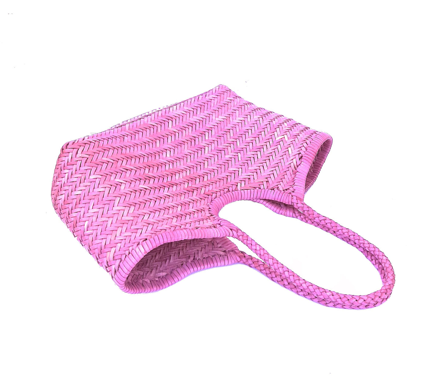 Genuine Leather Hand Woven Ladies Hobo Bag - MONALISA - LILAC