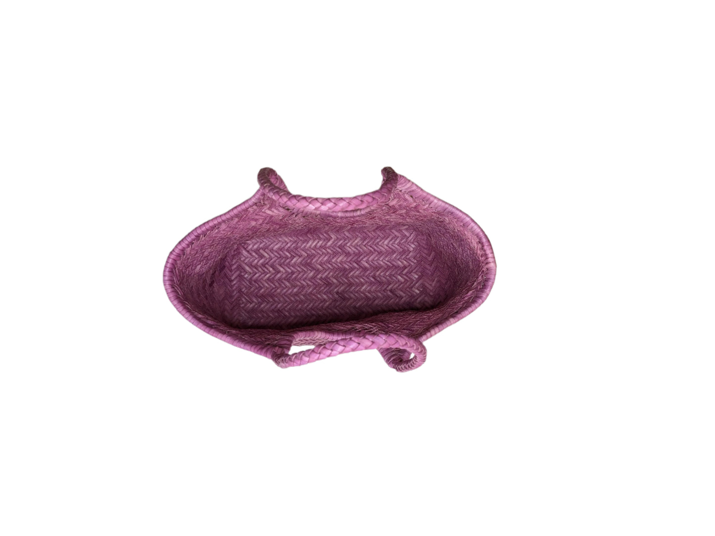 Genuine Leather Hand Woven Ladies Hobo Bag - MONALISA - LILAC